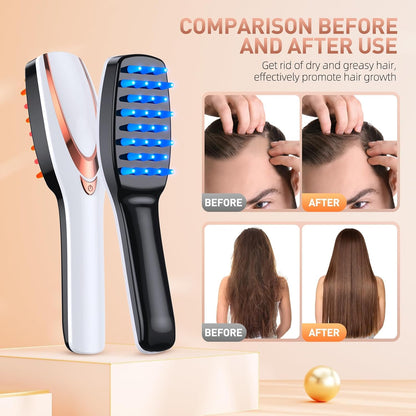 HairGenix Red and Blue Light Therapy Hair Brush