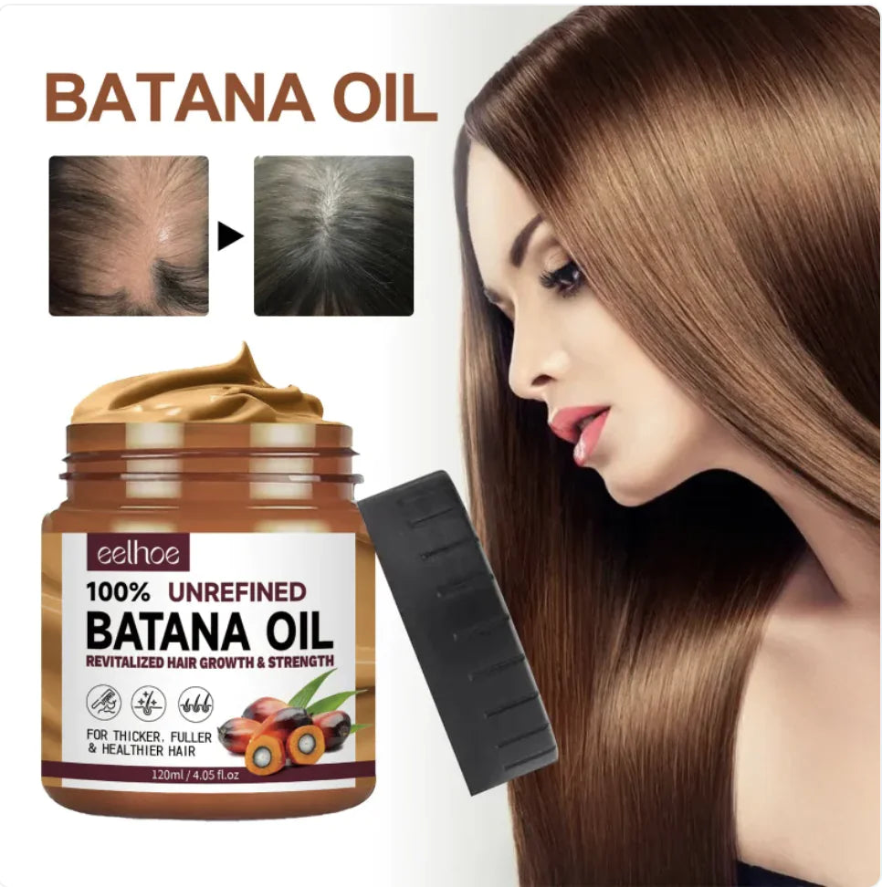 HairGenix Batana Oil Hair Conditioner & Mask for Straightening, Smoothing, and Repairing Damaged Hair